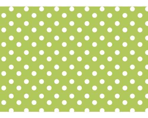 Tischdecke Wachstuch Basic Line Dotti grün 130x160 cm