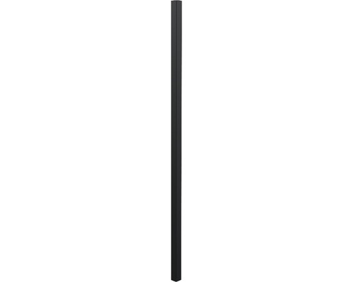 Poteau pour panneau de clôture ALBERTS Chaussee/Circle/Guardian 5,1 x 5,1 x 170 cm noir