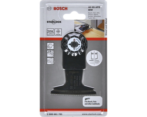 Lame de scie oscillante multifonction Bosch All 65 APB BIM pour le bois et le métal
