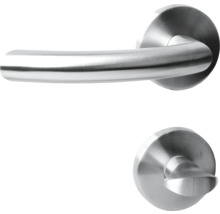 Edelstahl Türdrücker mit Drehknopf