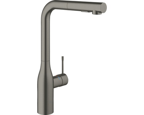 GROHE Küchenarmatur mit Handbrause ESSENCE hard graphite gebürstet 30270AL0 Küchenarmatur mit Auslauf