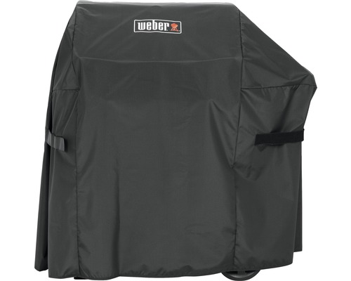 Logo Weber sur une housse de barbecue