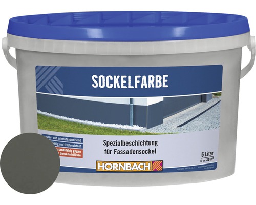 Peinture pour soubassement HORNBACH gris 5 l Peinture pour soubassement HORNBACH gris 5 l