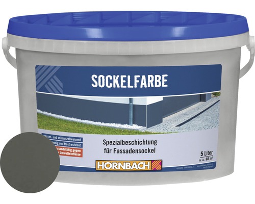 Peinture pour soubassement HORNBACH gris 5 l