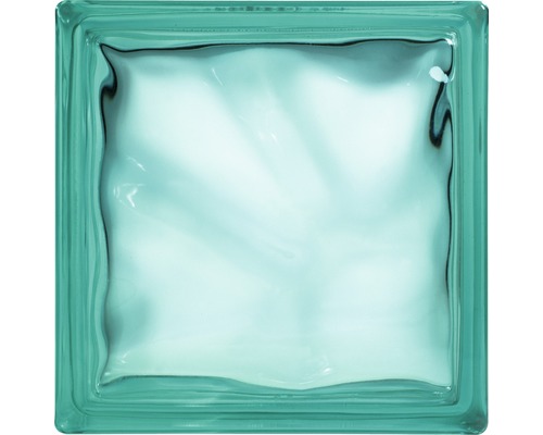 Brique de verre structurée