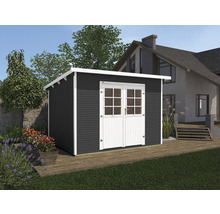Gartenhaus weka 219 Gr.1 mit Fußboden 260 x 277 cm anthrazit