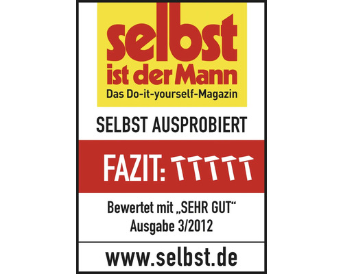 Selbst ist der Mann Magazin Auszeichnung: Sehr Gut