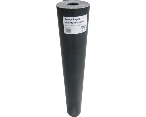 Rouleau de papier pour carton de lait, environ 1,3 x 50 mètres, environ 65 mètres carrés