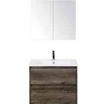 Waschtischkombination mit Spiegelschrank für Badezimmer
