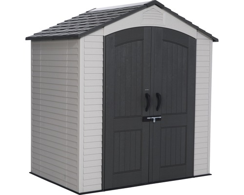 Abri de jardin avec double porte pour ranger outils et meubles de jardin