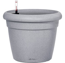 Pot de fleurs gris avec indicateur de niveau d''eau