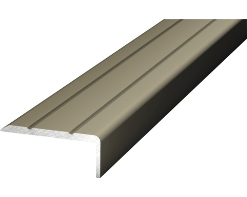 Profilé d’angle autocollant acier inoxydable mat 24.5 mm x 1 m