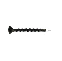 Vis pour construction rapide à pointe d'alésage Knauf TB 3,5 mm x 35 mm paquet = 1000 pces