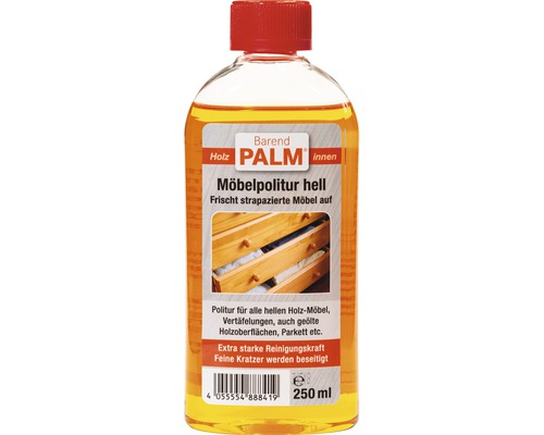 Pâte à polir pour meubles Barend PALM clair 250 ml Barend Palm Polish pour meubles clairs, flacon de 250 ml pour l''entretien des meubles