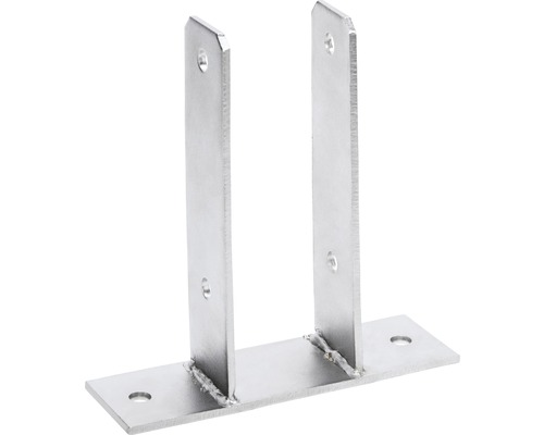 Support de poteau en métal avec trous de forage pour la fixation