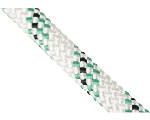 Corde Passat Mamutec en polyester blanc/vert Ø 10 mm