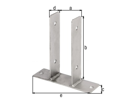 Support de poteau avec dimensions