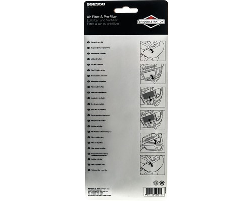 Briggs and Stratton Luftfilter und Vorfilter Verpackung