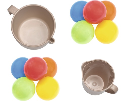 Gobelet de bain et balles pour enfants