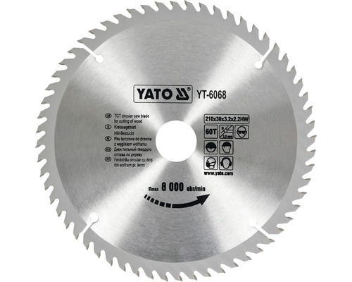 Lame de scie circulaire Yato pour la coupe du bois