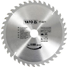 Lame de scie circulaire Yato HM 250 x 3,2 x 30 mm 40 Z