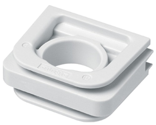 Rosette en plastique pour tuyaux de chauffage