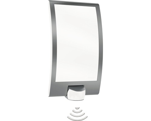 Spot extérieur à LED Tunga 2 x 3,5 W 2 x 420 lm h 12,1 cm IP54 métal  anthracite blanc avec détecteur de mouvement - HORNBACH