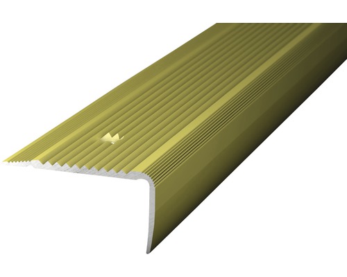 Prinz Treppenkantenprofil Alu sahara gelocht 45 x 23 x 1000 mm Treppenkantenprofil aus Aluminium mit geriffelter Oberfläche