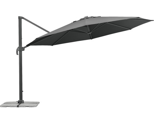 Parasol déporté avec socle pour l''extérieur