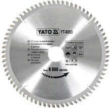 Lame de scie circulaire Yato HM/AI 210 x 3,0 x 30 mm 72 Z