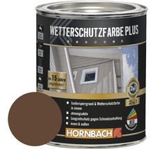 HORNBACH Holzfarbe Wetterschutzfarbe Plus braun 750 ml-thumb-0