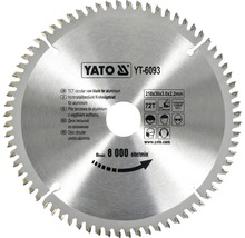 Lame de scie circulaire Yato HM/AI 210 x 3,0 x 30 mm 72 Z
