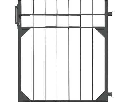 Portail simple ALBERTS Guardian 96,5 x 100 cm, noir Portail simple ALBERTS Guardian 96,5 x 100 cm, noir