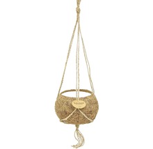 Suspension pour plantes en fibre de coco avec suspension en corde de jute