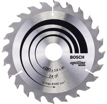 Lame de scie circulaire Optiline Wood Ø 180x30 mm Z 24