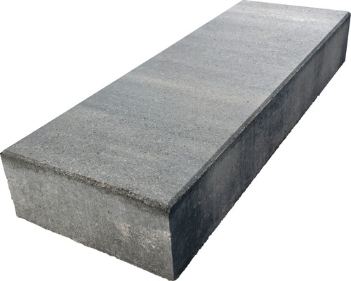 Bloc de marche en béton iStep Pure quartzite gris noir 100 x 35 x 15 cm
