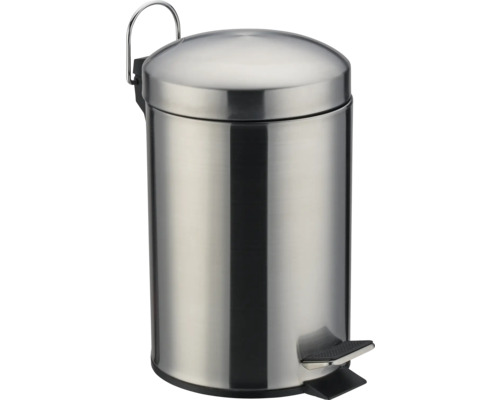 Poubelle à pédale en acier inoxydable 3 litres Poubelle à pédale en acier inoxydable 3 litres