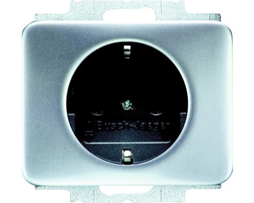 Insert prise de courant Busch-Jaeger20EUC-266 Alpha Exclusiv/Alpha Nea titane Prise de courant avec cadre