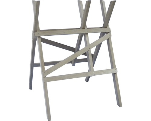 Holzsägebock mit Querstreben für Stabilität