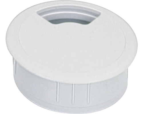 Passage de câbles Ø 80/88 mm gris Passe-câble de table en plastique
