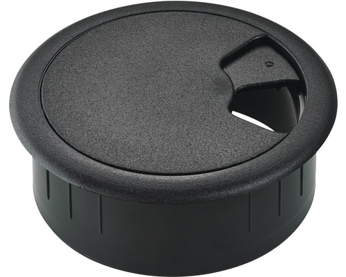 Passage de câble, Ø 60/70 mm noir Passe-câble en plastique