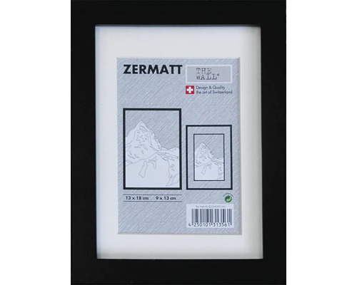 Cadre en bois Zermatt noir 13x18 cm Cadre en bois Zermatt noir 13x18 cm