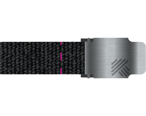 Schwarzes Textilband mit Metallschnalle