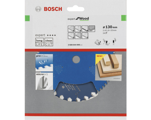 Lame de scie circulaire Bosch Expert Wood, diamètre 130 millimètres