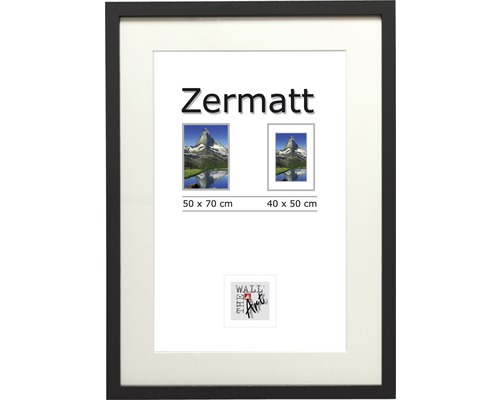 Bilderrahmen Holz Zermatt schwarz 50x70 cm-0