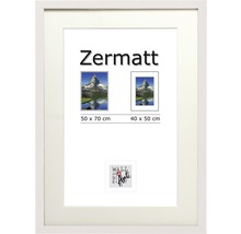 Bilderrahmen Holz Zermatt weiß 50x70 cm