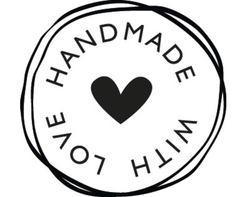 Tampon « Handmade with love », 3cm ø