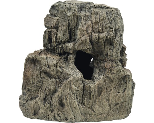 Décoration d'aquarium grottes dans rocher 27 x 16 x 27 cm Élément décoratif aspect roche avec grotte pour aquariums