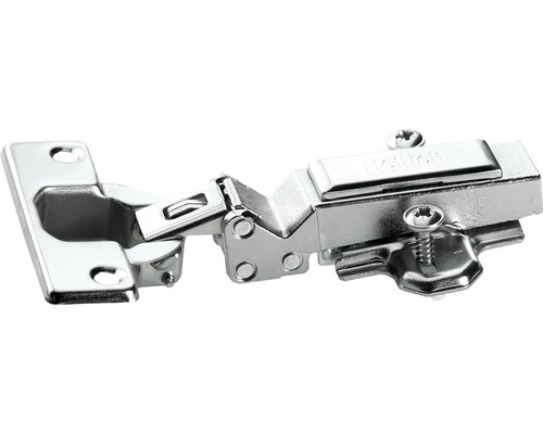 Charnière à clipser Intermat W45 35 mm nickelée pour porte existante, 2 pièces Charnière pour meuble Logo Hettich