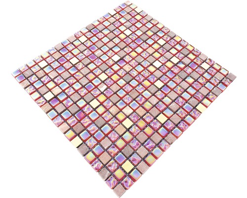 Panneau de mosaïque avec de petites pierres carrées